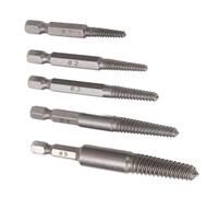 CHICIRIS Ensemble D'extracteur de Vis endommagé, Outil de Retrait de Vis Durable 5 Pièces pour L'entretien Automobile en Acier au Carbone 1/4 Pouces