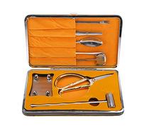 CHICIRIS Ensemble D'outils de Craquelins de Fruits de Mer en Acier Inoxydable pour Crabe de Homard avec Boîte-cadeau, Craquelins à Griffes Durables pour Crustacés, 8 Pièces