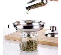CHICIRIS Entonnoir de Cuisine à Large Bouche en Acier Inoxydable Robuste pour un Transfert Efficace de Confiture et de Liquide 1 Pcs (282)