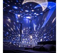 CHICIRIS Étoile Veilleuse LED Projecteur Romantique pour la Maison Enfants Veilleuse Noir Plastique Métal 13x13x13.5cm (Veilleuse colorée)