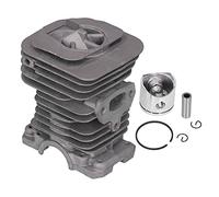 CHICIRIS Kit Cylindre-Piston pour Tronçonneuse 136 137 141, Pièces de Rechange en Aluminium Durable 38mm