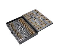 CHICIRIS Kit de Matrices de Tarauds 86 Pièces, Alliage de Carbure de Titane de Haute qualité, Outils de Refiletage pour Projets Mécaniques, Boîte de Rangement Pratique