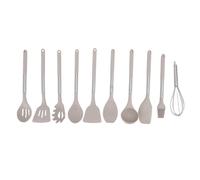 CHICIRIS Kitchen Utensils Set Silicone Heat Resistant Tools | Matériau durable, Facile à nettoyer, Support de rangement, Poignées en acier inoxydable, Ustensiles antiadhésifs