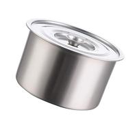 CHICIRIS Marmite Solide en Acier Inoxydable, Facile à Nettoyer pour L'assaisonnement et la Cuisson de la Soupe, Marmite à Haute Température pour la Cuisine Domestique 0,5 Cm (18cm)