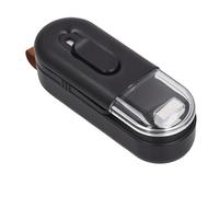 CHICIRIS Mini Appareil Portatif de Scellage de Sac avec Coupeur pour le Stockage des Aliments, Idéal pour les Collations et les Chips, alimenté par Batterie (BLACK)