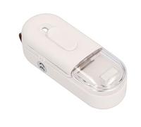 CHICIRIS Mini Appareil Portatif de Scellage de Sac avec Coupeur pour le Stockage des Aliments, Idéal pour les Collations et les Chips, alimenté par Batterie (WHITE)
