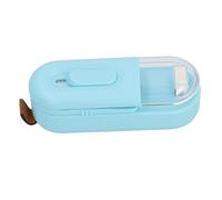 CHICIRIS Mini Appareil Portatif de Scellage de Sac avec Coupeur pour le Stockage des Aliments, Idéal pour les Collations et les Chips, alimenté par Batterie (BLUE)