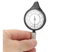 CHICIRIS Mini Mesureur de Carte, Calculateur de Distance de Roue en Métal, Outil de Cartographie en Aluminium ABS Acrylique 9,5 X 4,5 Cm, Jauge de Rouleau Portable pour la Randonnée, le Camping, la
