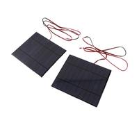 CHICIRIS Module de Panneau Solaire Chargeur Solaire Efficace en Silicium Polycristallin pour Bricolage, 2 Pièces DC5V 500mA Module d'alimentation Cellulaire de Panneau pour Lumières Solaires de