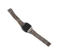 CHICIRIS Montre électronique LED Rectangulaire avec Bracelet en Acier Inoxydable, Veilleuse pour étudiants, Chronographe (Black)