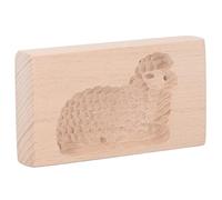 CHICIRIS Moule à Biscuits en Forme D'animal, Tampon de Presse à Biscuits en Bois Mignon pour la Cuisson de et L'artisanat en Bois de Hêtre, 1 Pièce (Petit agneau)
