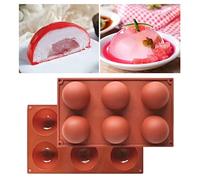 CHICIRIS Moule à Mini Cake avec 6 Emplacements pour la Cuisson | Silicone de qualité alimentaire, résistant à la chaleur, usages multiples, démoulage facile, passe au lave-vaisselle