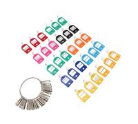 CHICIRIS Organiseur de Clés avec 30 Crochets Amovibles et 9 étiquettes de Couleur, Porte-clés Portable pour la Gestion de L'hôtel, du Bureau à Domicile, 8,2 Cm de Diamètre