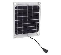 CHICIRIS Panneau Solaire 10W, Sortie USB, Conception Transparente, Production D'énergie Double Face pour Voyage en Plein Air et Camping
