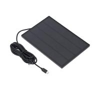 CHICIRIS Panneau Solaire 5 W pour Caméra de sécurité, étanche IP66 avec Support Mural Réglable à 360°, Chargeur USB de Type C pour Caméra Extérieure sans Fil