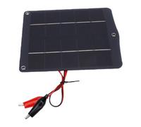 CHICIRIS Panneau Solaire Monocristallin 10 W avec Clips, Portable | Chargeur Extérieur pour Caméra de sécurité, Pompe à Eau, Lampe de Jardin, Cadre en Aluminium, Conception Laminée Compacte