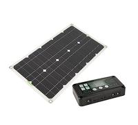 CHICIRIS Panneau Solaire pour Camping-car, Panneau de Chargeur de Batterie Solaire en Silicium Monocristallin 250 W avec Contrôleur de Charge 30 A, Double Chargement USB pour Camping-car, SUV,