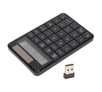 CHICIRIS Pavé Numérique sans Fil, 29 Touches, Calculatrice 2,4 GHz, Clavier Numérique avec Panneau Solaire, Plug and Play pour Ordinateur Portable et Bureau