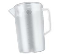 CHICIRIS Pichet à Eau avec Couvercle, Grande capacité, Design en | Matériau PC durable, Finition givrée, Résistant aux hautes températures, Idéal pour les boissons froides, Repères de mesure