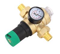 CHICIRIS Régulateur de Pression D'eau en Laiton avec Compteur et Vanne de Contrôle de Filtre pour Jardin Maison 1-6bar (1/2 pouce (DN15))