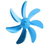 CHICIRIS Remplacement de Lame de Ventilateur de Poêle en Alliage D'aluminium, 7 Lames Durables pour une Meilleure Circulation de la Chaleur dans le Ventilateur de Cheminée (BLUE)