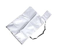 CHICIRIS Sac sous Vide à Feuilles Robuste avec Tissu Oxford Indéchirable et Poignée de Protection pour Les Travaux de Pelouse, Sac à Fermeture éclair de Grande capacité (Argent Blanc)