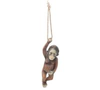 CHICIRIS Statue Suspendue de bébé Singe Exquise, Charmante Sculpture de Singe en Résine pour Jardins et Arbres 12.5x5x3cm