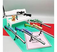 CHICIRIS Stylo Gel Luminescent, Stylo Signature Modèle Jouet 23 Cm pour | 5 Couleurs Aléatoires, Recharge de 0,5 Mm, Fourniture de Papeterie D'écriture Lisse pour Anniversaire ou Signature