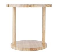 CHICIRIS Support Organisateur de Vin en Bois Naturel pour 6 Tasses et 1 Bouteille, Parfait pour Les Amateurs de Vin, Idéal pour L'affichage sur Table, Taille 9,6x9,1 Pouces