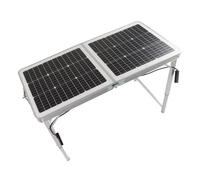 CHICIRIS Table Solaire Pliable, Conception Haute efficacité de 100W | Alliage d\'aluminium durable, utilisation polyvalente, camping en plein air, production d\'énergie