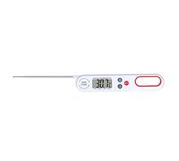 CHICIRIS Thermomètre Alimentaire Numérique Lecture Instantanée Précise Grill Pliant Compteur de Cuisson pour Viande et Liquides ABS Acier Inoxydable 1 Unité (WHITE)
