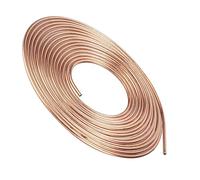 CHICIRIS Tuyau de Frein 7,6m Cuivre é 4,8mm Diamètre Extérieur pour | Certifié SAE ISO, Résistant à la Corrosion, Flexible pour Pliage Facile, Compatible avec les Systèmes de Carburant et de