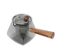 CHICIRIS Water Separation Tea Pot 500ML Elegant Glass Kettle with Wood