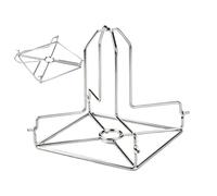 Chicken Roaster Rack - Foldable Poultry Roasting Stand | Even Heat Grilling | Compact Cooking Rack, Stainless Steel Vertical Chicken Roaster for Beach Camping Backyard Garden