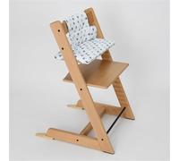Chickwin Coussin Chaise Haute Bebe, Coussin de Chaise Haute Bébé Lavable en Machine Accessoires de Chaise Haute pour un Soutien Renforcé et un Confort Optimal (Étoiles bleues,45 * 27)