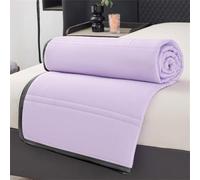 Chickwin Couvre Lit 1 2 Personne Réversible Coton Doux Été Couvre-lit Couverture Matelassée, Jeté de Lits Canapé Dessus de Lit pour Lits Simples et Doubles (Violet,150x200cm)