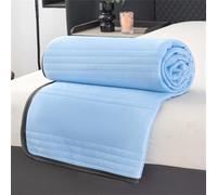 Chickwin Couvre Lit 1 2 Personne Réversible Coton Doux Été Couvre-lit Couverture Matelassée, Jeté de Lits Canapé Dessus de Lit pour Lits Simples et Doubles (Bleu,150x200cm)