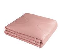 Chickwin Couvre Lit 1 2 Personne Satin Réversible Doux Été Couvre-lit Couverture Matelassée, Jeté de Lits Canapé Dessus de Lit pour Lits Simples et Doubles (Rose,220x260cm)