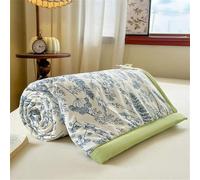 Chickwin Couvre-lit 1 2 Personnes Été Couvre Lit Doux Couverture Matelassée, Fleurs Réversible Microfibre Jeté de Lits Canapé Dessus de Lit pour Lits Simples et Doubles (Plantes Tropicales,150x200cm)