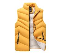 Chickwin Gilet Sans Manche Homme, L-8XL Gilet avec Poche Femme Homme Hiver Chaud Zippé Doudoune Sans Manche Hiver Epais de Légère pour Outdoor Camping Travail