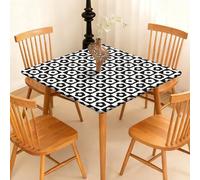 Chickwin Nappe Carrée avec Bord Élastique Noir Simple (Noir 1,170x170cm)
