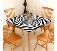 Chickwin Nappe Carrée avec Bord Élastique Noir Simple (Noir 8,170x170cm)