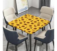 Chickwin Nappe Carrée Élastique Impermeable (Tournesol Jaune,170x170cm)