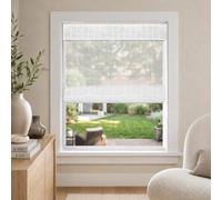 CHICOLOGY Stores Romains en Bambou - Stores filtrant la lumière préférée des Clients pour fenêtres, de qualité supérieure, idéal pour la Maison, Blanc Neige, 86,4 x 162,6 cm (l x H)