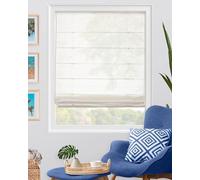 CHICOLOGY Stores Romains pour fenêtres, Pare-Soleil Romain, Traitement de fenêtre pour Maison, 73,7 x 162,6 cm (l x H), Blanc Pacifique (Semi-Transparent/filtrage de la lumière)