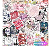 Chicpant 50 Pièces Sticker Book Livre Stickers Autocollants Holographiques
