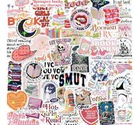 Chicpant 50 Pièces Sticker Book Livre Stickers Autocollants Holographiques | Pour DIY Journaling Valise Pc Portable Ordinateur