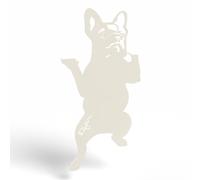 Chien bulldog à suspendre - blanc pur