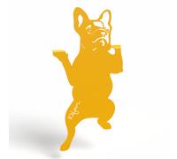 Chien bulldog à suspendre - jaune