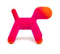 Chien Puppy S velours LxWxH 45x27x37cm